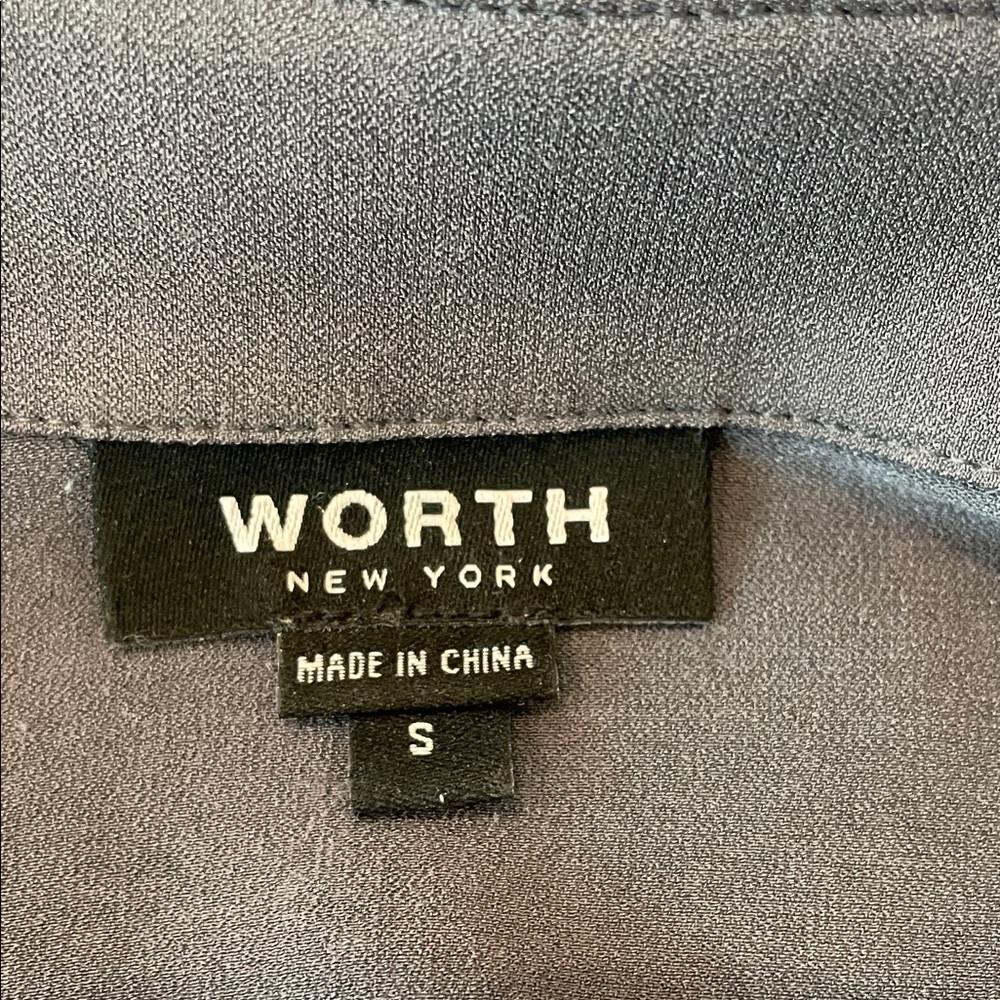 Worth Gray Button Down Shirt. Hidden Button Plack… - image 2